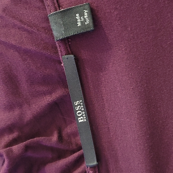 Boss by Hugo Boss Plum Scoop Neck Fall/Winter Top Large - Picture 9 of 14